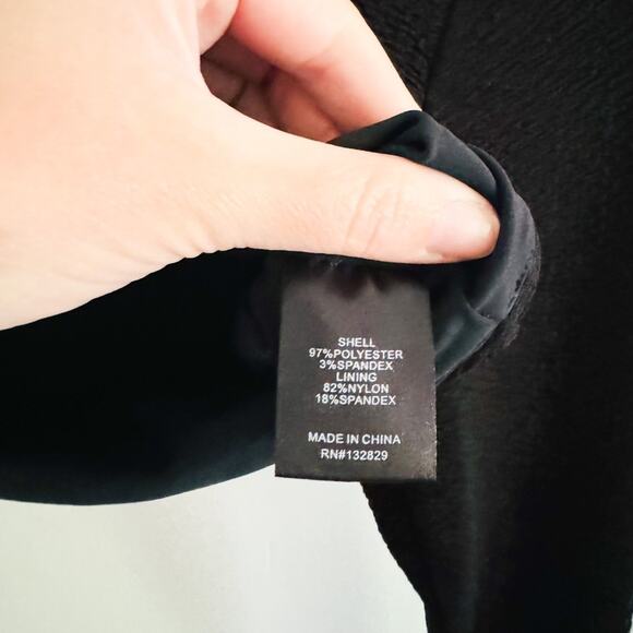 Camila Coelho Black Crop Long Sleeve Top XS - Picture 4 of 5